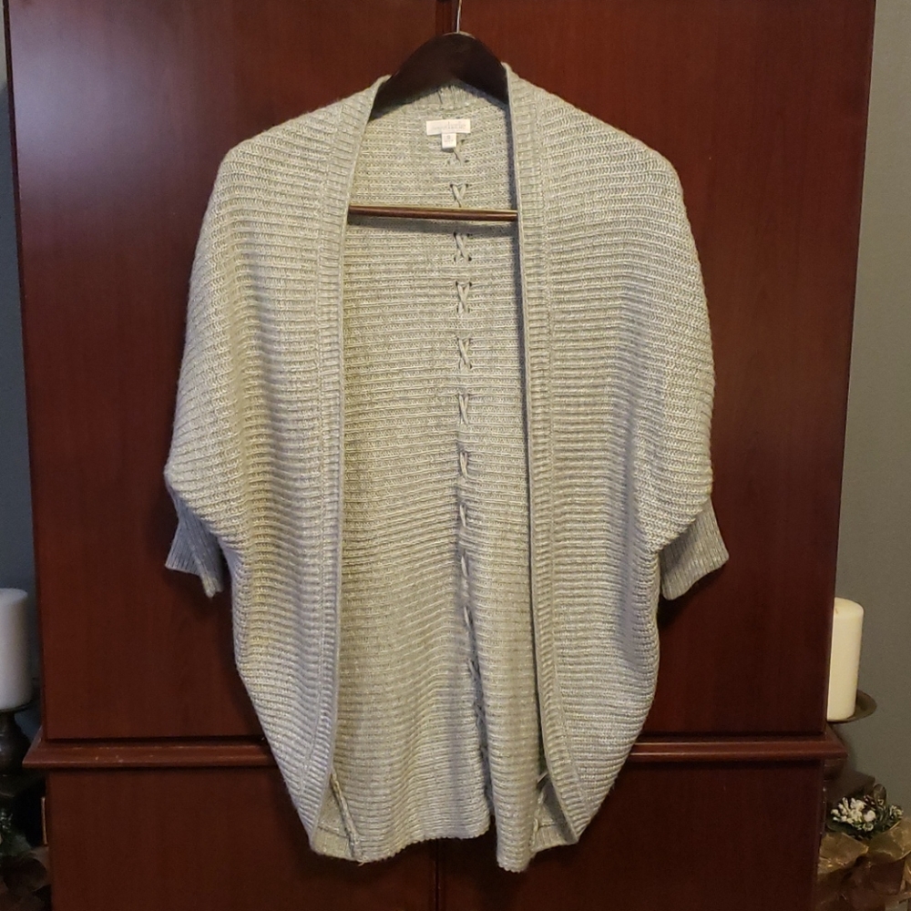 Charming Charlie cardigan batwing style gray